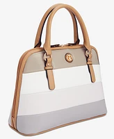 Giani Bernini Puff Colorblock Medium Dome Satchel, Exclusively at Macy's