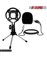 5 Core Podcast Equipment Bundle Professional Studio Xlr Condenser Recording Microphone Kit for vocals