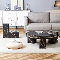 The detachable double-decker coffee table, the stylish design is more precious