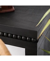 Convenience Concepts Wood Console Table/Desk with Real Wood Beads Decoration
