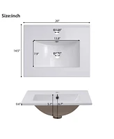 20" Vanity Cabinet with Basin and Soft-Close Door
