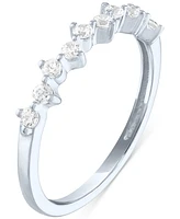 Forever Grown Diamonds Lab-Grown Diamond Scatter Ring (1/4 ct. t.w.) 10k White Gold