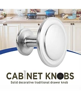Lifemaster 20pcs 1-1/4 inch Brushed Nickel Cabinet Knobs