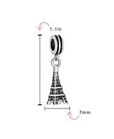 Bling Jewelry Paris Eiffel Tower Landmark Dangle Charm Bead .925 Sterling Silver