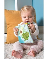 Mary Meyer Crinkle Teether Toy with Baby Paper and Squeaker, Yummy Avocado - Assorted Pre