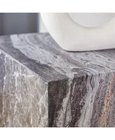 Elevate your living space with this modern Mdf coffee table, which showcases gray textured patterns. It is characterized by stylish design.