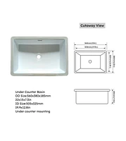 31 Inch Marble Vanity Top, Bathroom Vanity Top with Undermount Rectangular Middle Sink and 4" Height Backsplash, Pre-Drilled Faucet Hole Vanity T