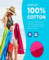 Ben Kaufman 100% Cotton Velour Towels - Oversized Luxury Beach Towels - Absorbent & Fast Drying Beach Essential