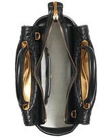 Donna Karan New York Jericho Quilted Croc Leather Crossbody