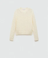 Mango Women's Openwork Detail Knitted Sweater