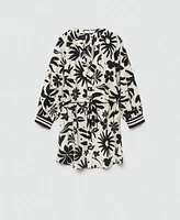 Mango Women's Bow Printed Shirt