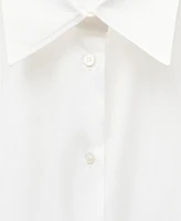 Mango Women's Pleated Detail Cotton Shirt