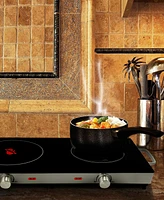 MegaChef 1700 Watts Ceramic Infrared Double Electric Cooktop