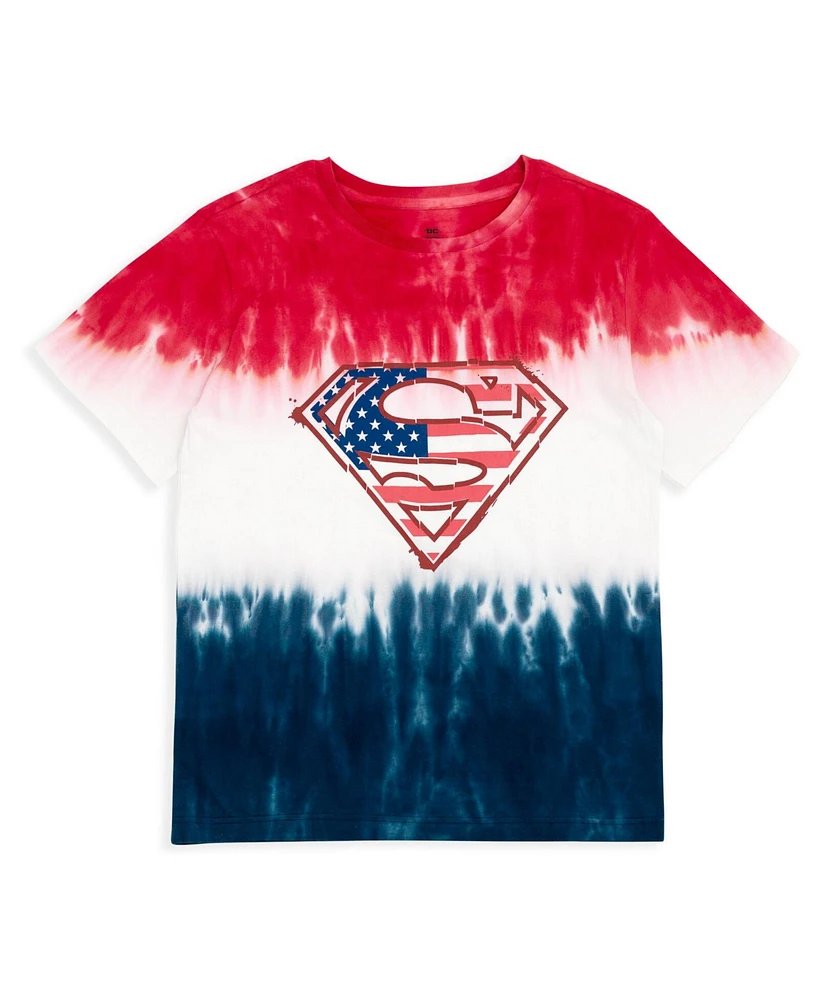 Justice League Boys Dc Comics July 4th Matching Family T-Shirt to Adult