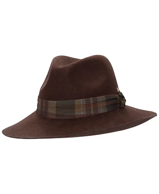 Lauren Ralph Lauren Felted Wool Fedora Hat with Printed Band