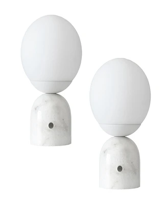 Mila Marble Led Table Lamp Bundle (10")