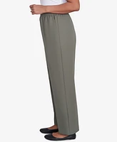 Alfred Dunner Petite Classic Full Elastic Medium Mid Rise Pant