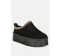 Jesters Embroidered Platform Classic Slip-On