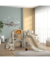 Streamdale Furniture 9 in 1 Toddler Slide, Indoor Slide for Kids Ages 1