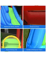 Inolait Inflatable Bounce House Splash Pool with Water Climb Slide Blower included