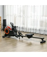 Streamdale Furniture Premium Water Rowing Machine: Full-Body Workout, Adjustable Resistance, Lcd Monitor, Foldable Design