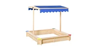 Slickblue Kids Sandbox for Endless Outdoor Adventures – Safe, Durable Construction with Ample Space for Play