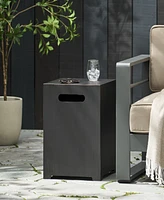 Streamdale Furniture Chic Metal Tank Holder And Side Table