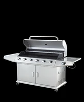 Simplie Fun Propane Grill 6 Burner Barbecue Grill Stainless Steel Gas Grill