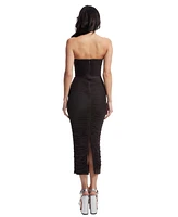 Dress the Population Women's Ferra Strapless Ruched