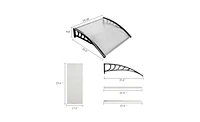 Slickblue Household Application Door & Window Awnings Black Holder