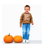 Sweet Wink Toddler Boys Football Turkey Nap Repeat Thanksgiving Sweatshirt