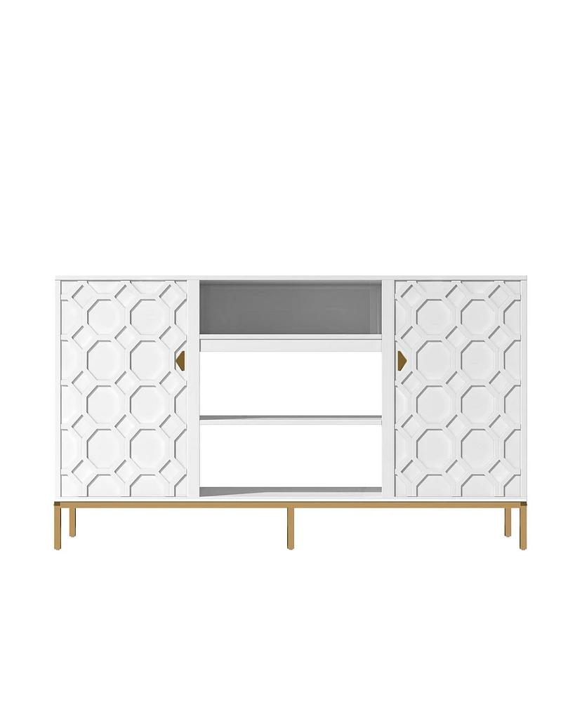 Boyel Living Stylish Multifunctional Tv Stand with Ample Storage and Elegant Design
