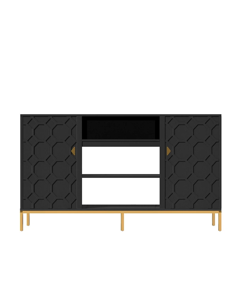 Boyel Living Stylish Multifunctional Tv Stand with Ample Storage and Elegant Design