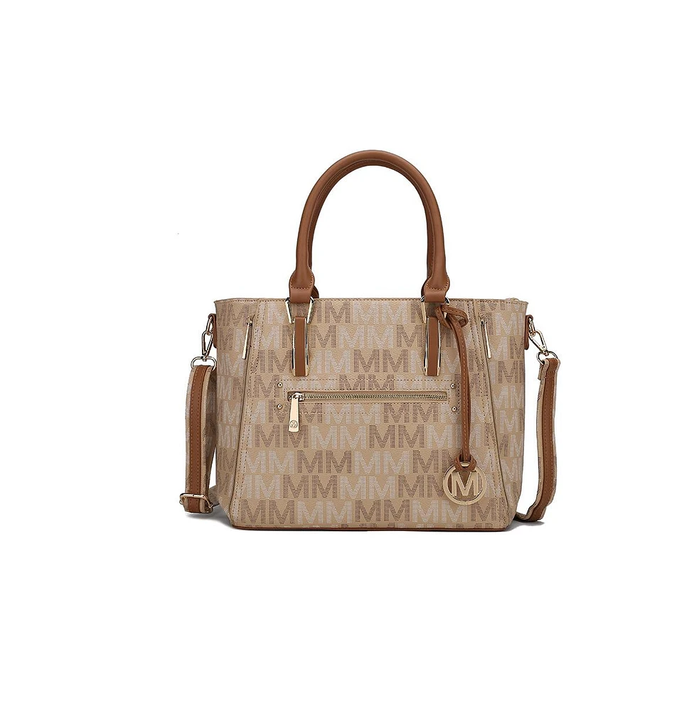 Mkf Collection Siena Practical M Signature Handbag Tote by Mia K