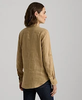 Lauren Ralph Petite Relaxed-Fit Linen Shirt