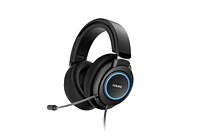 Philips Gaming Headset, 50mm Drivers, Noise-Isolating Ear Cups, Built-in Mic, Comfortable Design, Wired 3.5mm Jack, In-Line Controls Black