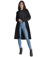 Dkny Jeans Women's Shawl-Collar Open-Front Long Cardigan