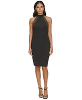 Calvin Klein Women's Embellished Halter Sheath Dress