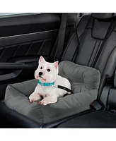 Co-Pilot Dog Beds for Cars, Booster Safety Car Seats Small Dogs, Travel Pet Bed, Seat Belt Compatible
