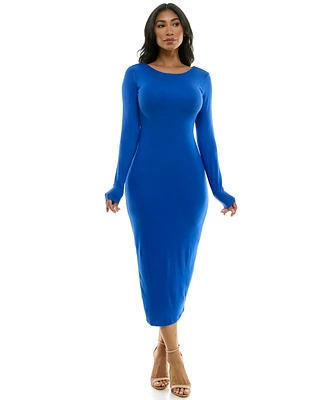 Bebe Women's Rayon Spandex Jersey Dress