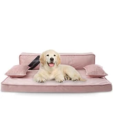 Precious Tails Orthopedic Pet Bed, Stylish Beds for Cats and Dogs, Modern Sofa Couch for Small-Medium Dog