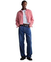 Tommy Jeans Women's Cropped Relaxed Poplin Shirt