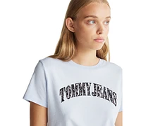 Tommy Jeans Women's Floral-Print Varsity T-Shirt