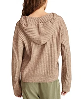 Lucky Brand Women's Ribbed Knit Hooded Sweater