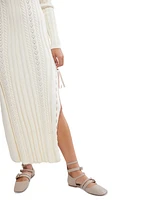 Free People Women's Heart Of Gold Long-Sleeve Knit Midi Dress