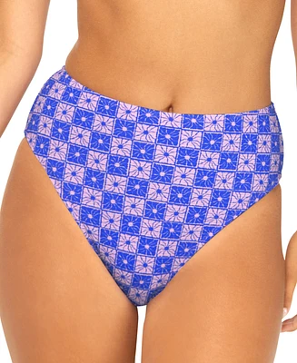 Raisins Juniors' Indo High-Waisted Bikini Bottoms