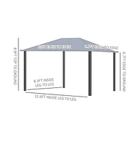 Slickblue Patio Gazebo for Outdoor Shade and Relaxation - Perfect for Backyard and Garden Spaces