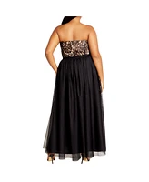 City Chic Women's Sweet Beauty Maxi Dress