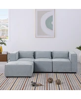 Streamdale Furniture Ultra-Cozy Chenille Sofa: Customizable Comfort, Sleeper Bed