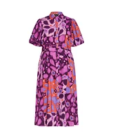 City Chic Plus Davina Print Dress